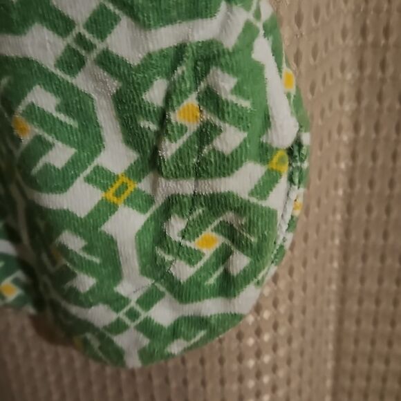 Vintage Juicy COUTURE COVERUP  DRESS S white print Green - Picture 4 of 7